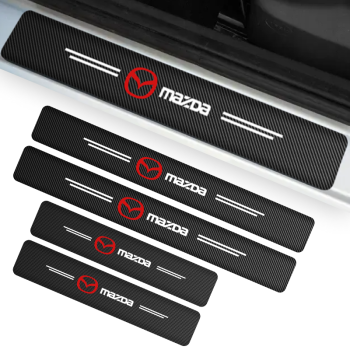 PROMOCJA Naklejki ochronne grube karbonowe na progi komplet DARMOWA DOSTAWA